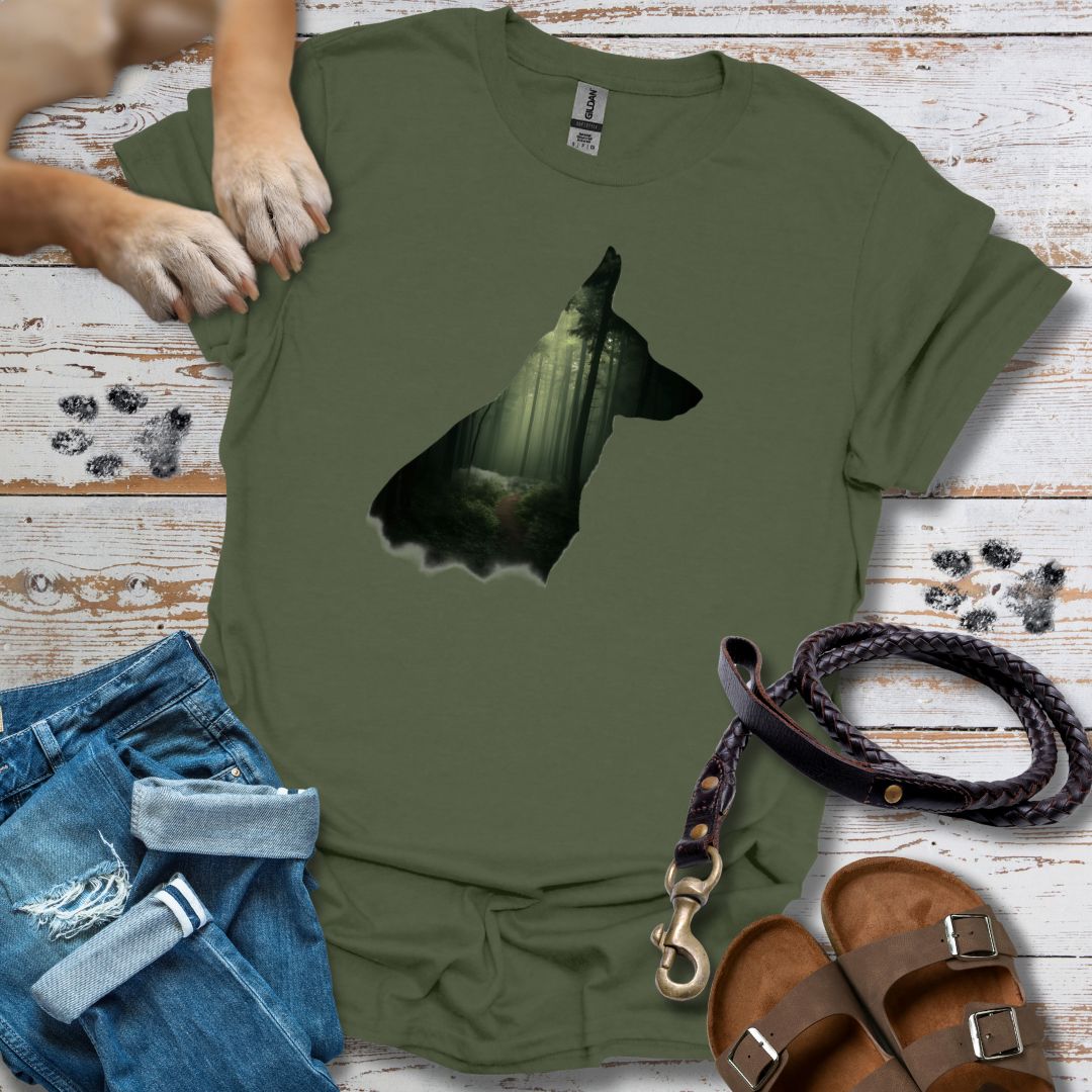 theGODlogo - Short Sleeve T-shirt (Unisex) - Military Green